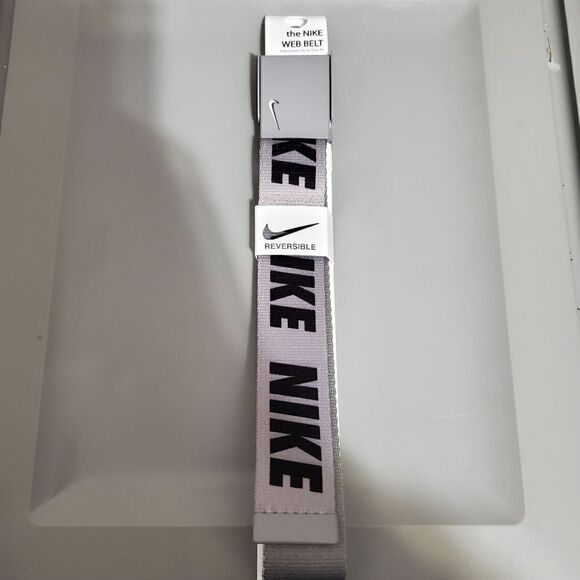 Nike Golf the Web Belt Gray Reversible Adjustable One Size New in Package - Picture 7 of 8